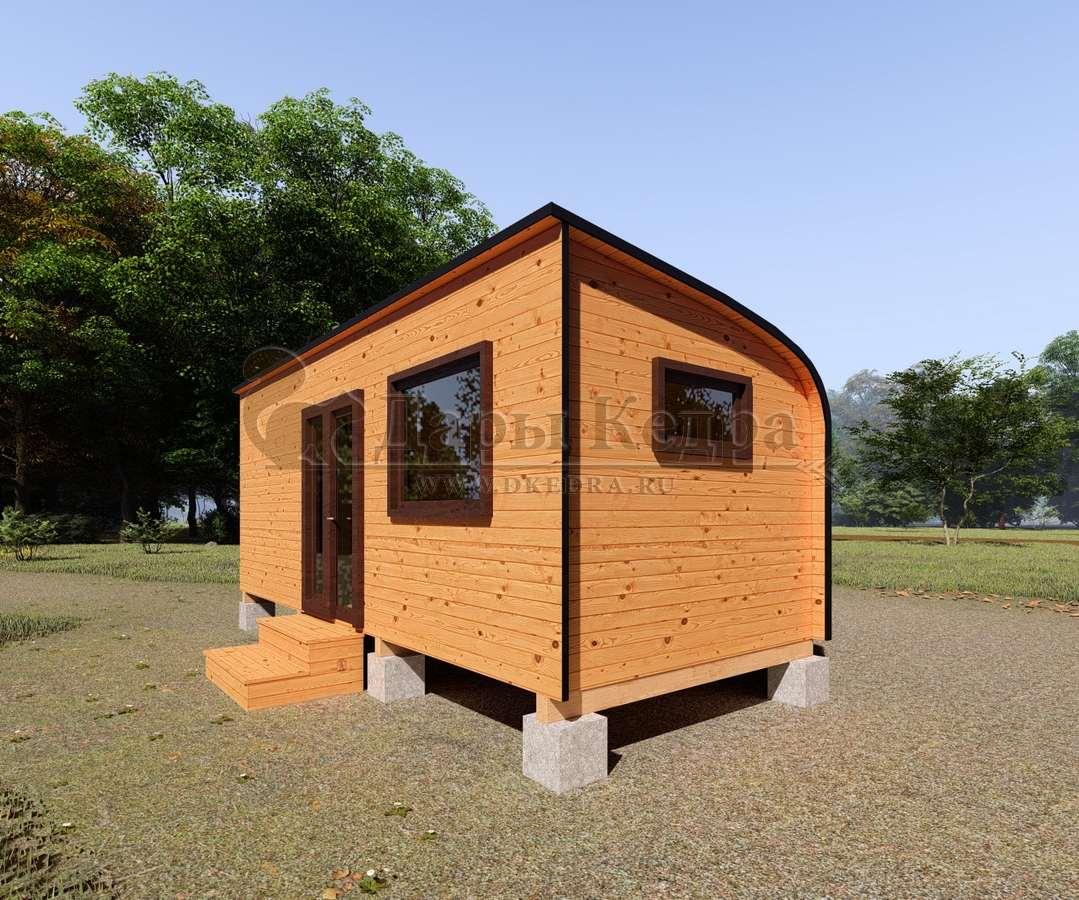 Баня «Парус» из кедра 6х2,2 метра